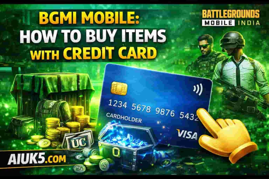 BGMI Mobile How to Buy Items with Credit Card