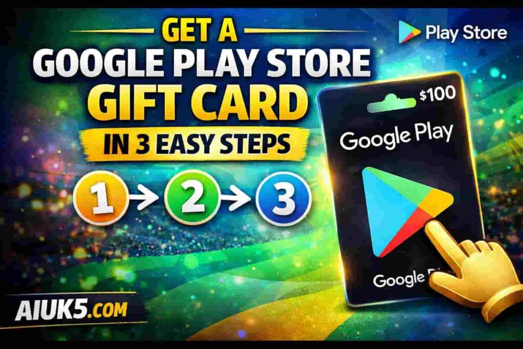 Get a Google Play Store Gift Card in 3 Easy Steps